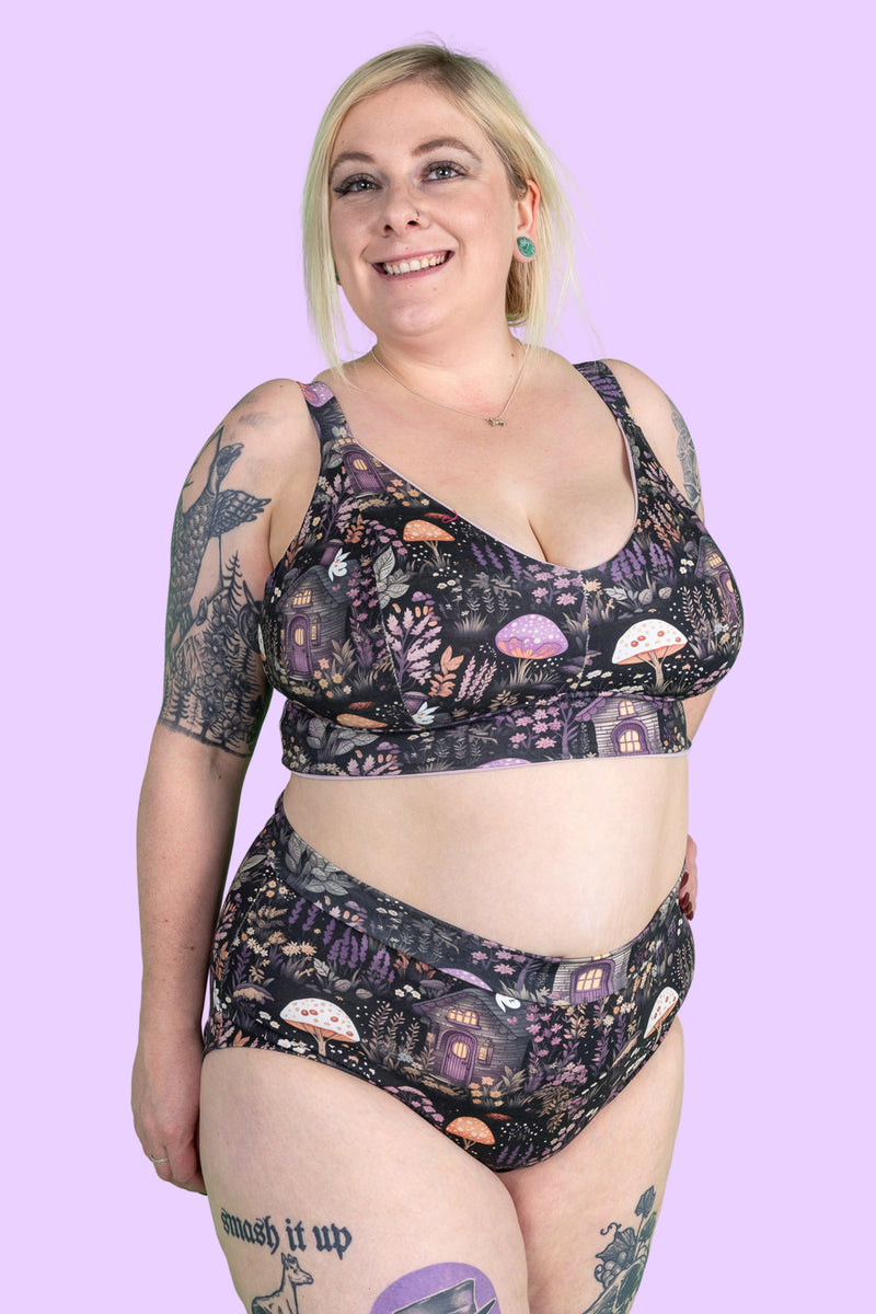 Wilde Mode Comfort Bra | NSFW 18+ Adult Content Print | Organic Cotton
