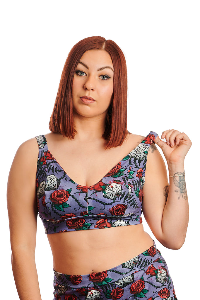 Dungeons and Dragons print bra – organic cotton gender inclusive lingerie