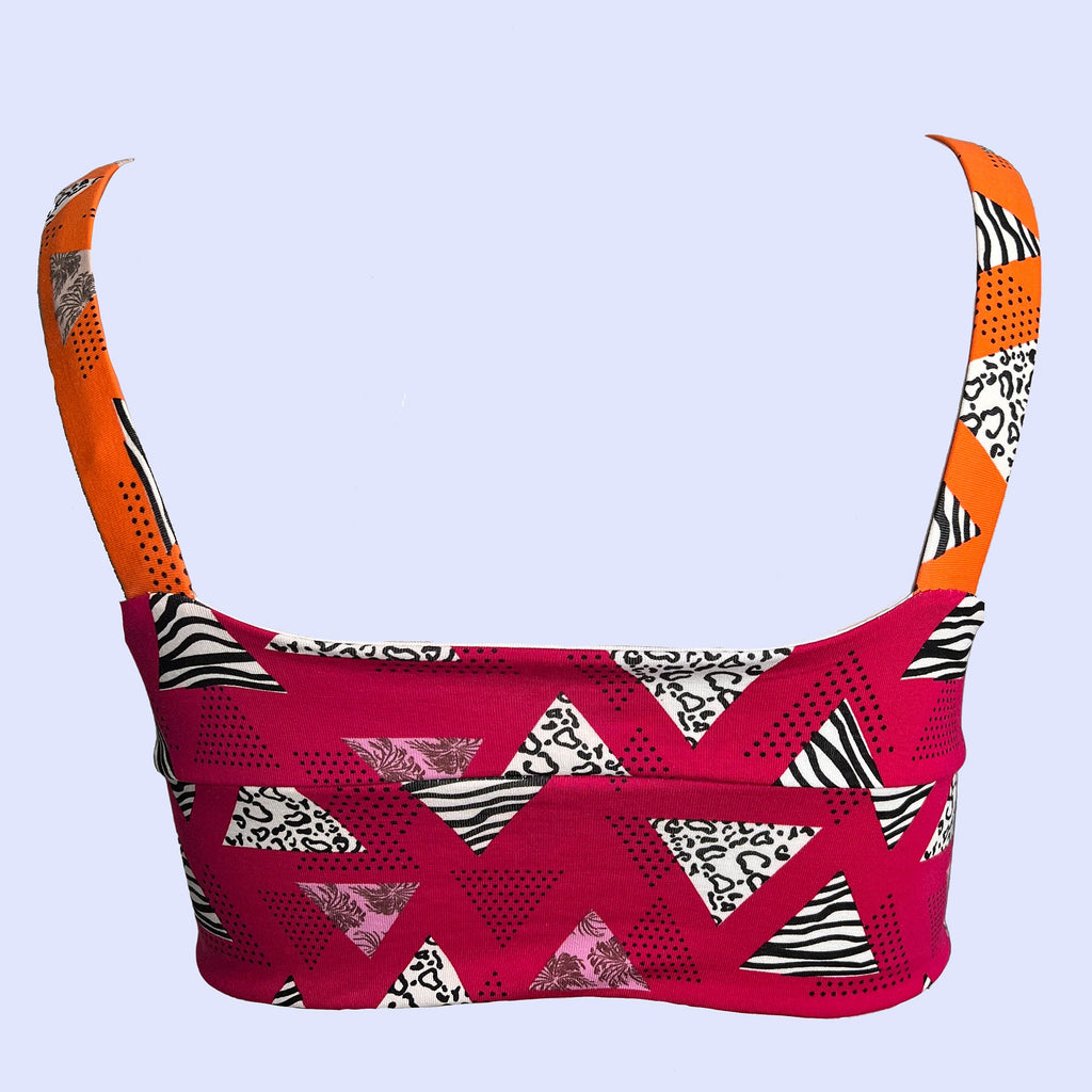 Unique mismatched comfort bra – handmade from offcuts, F to O cup size