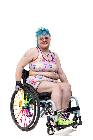 Wilde Mode x Laura Gould comfort top with pastel merfolk print for Pride 2025 – inclusive, soft, and handmade