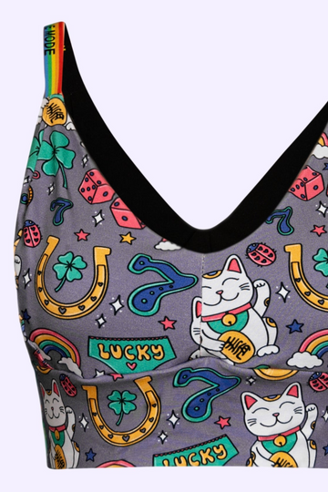 right lucky charm print comfort bra – handmade gender inclusive lingerie